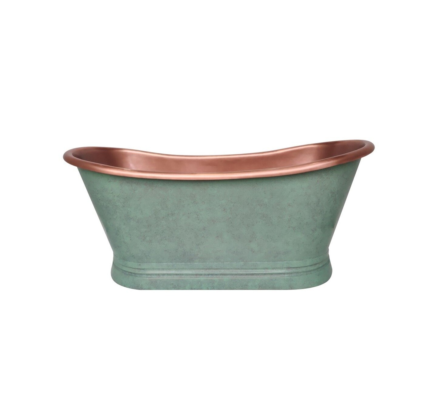 BC Designs Verdigris 1500mm Copper Boat Freestanding Bath