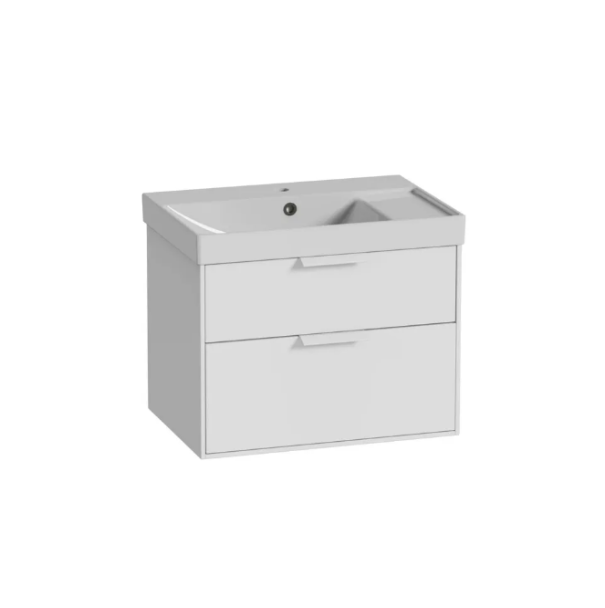 Roper Rhodes Faber 600mm 2 Drawer Wall Hung Unit & Basin – Matt White