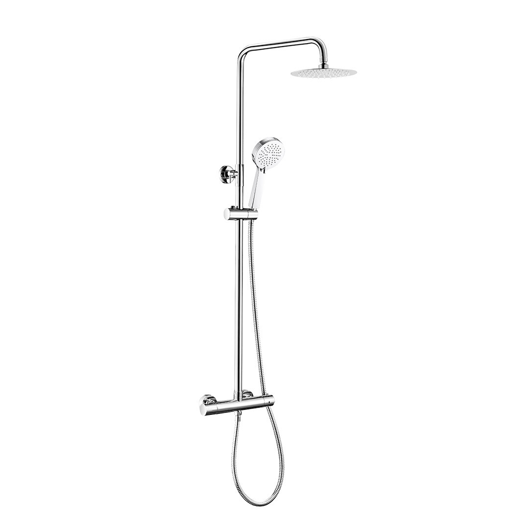 MyStyle Firm Round Exposed Thermostatic Shower with Easy Fix Kit – Chrome