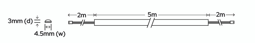 Sycamore 24V Veil Flexible SOB LED Strip (3/5m Reel)