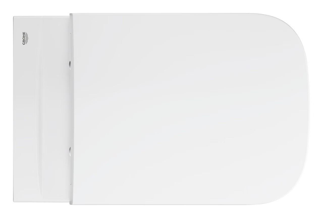 Grohe BauEdge Ceramic Rimless Wall Hung Pan & Soft Close Seat