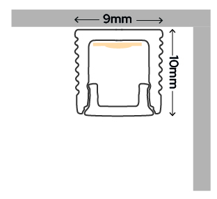 Sycamore Strim Slim Profiles for Veil LED Strip