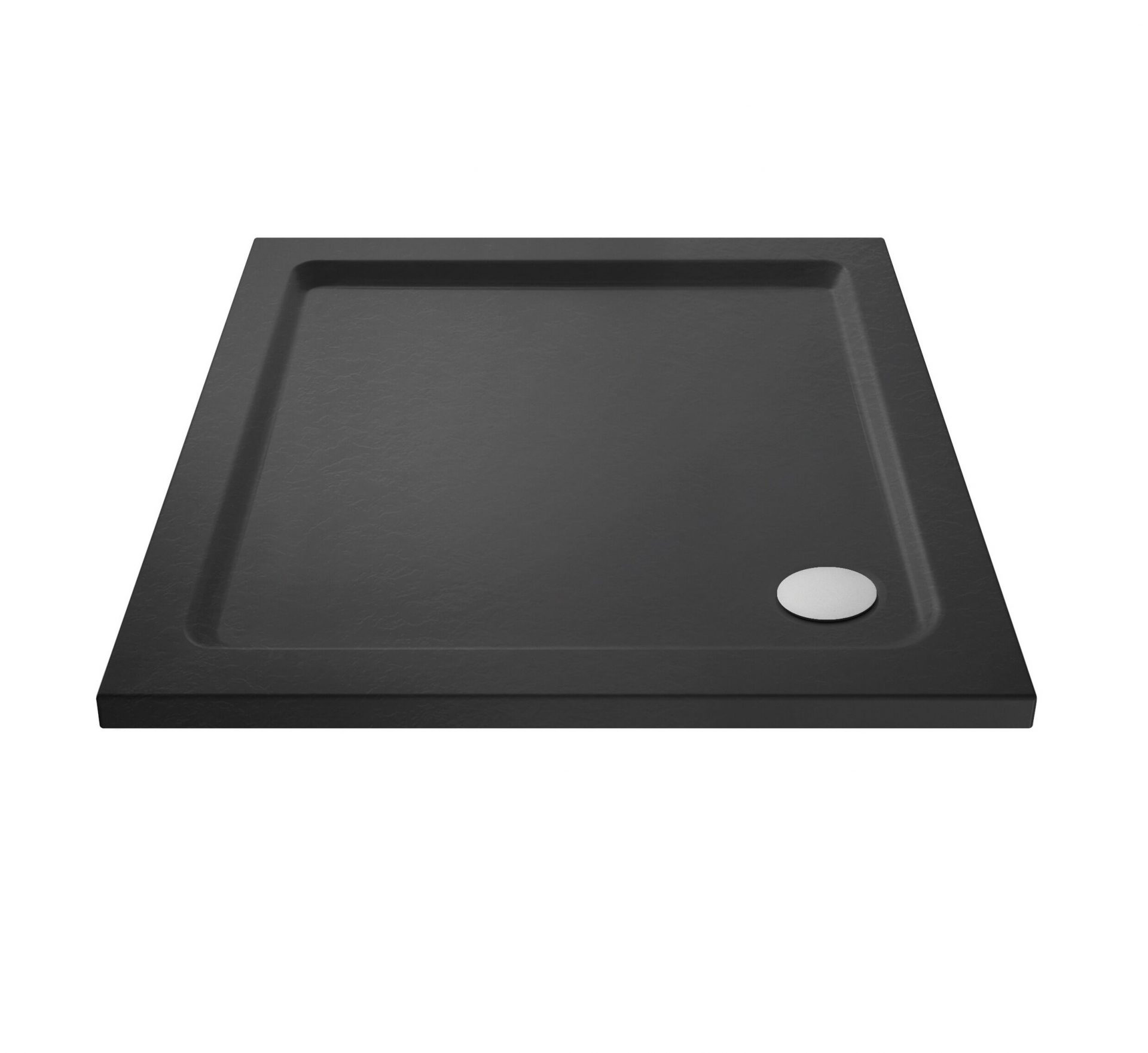Hydro45 Stone 45mm Square Shower Tray – Grey Slate