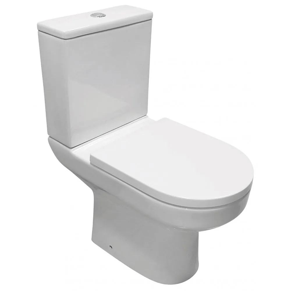 Qualitex Evora Rimless Open Sided WC & Soft Close Seat