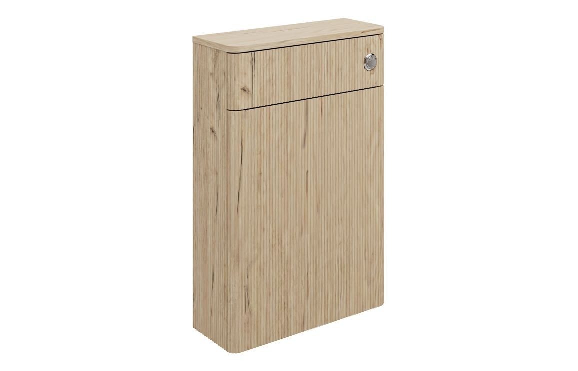 MyBathrooms Clara Fluted 550mm WC Unit – Textured Oak