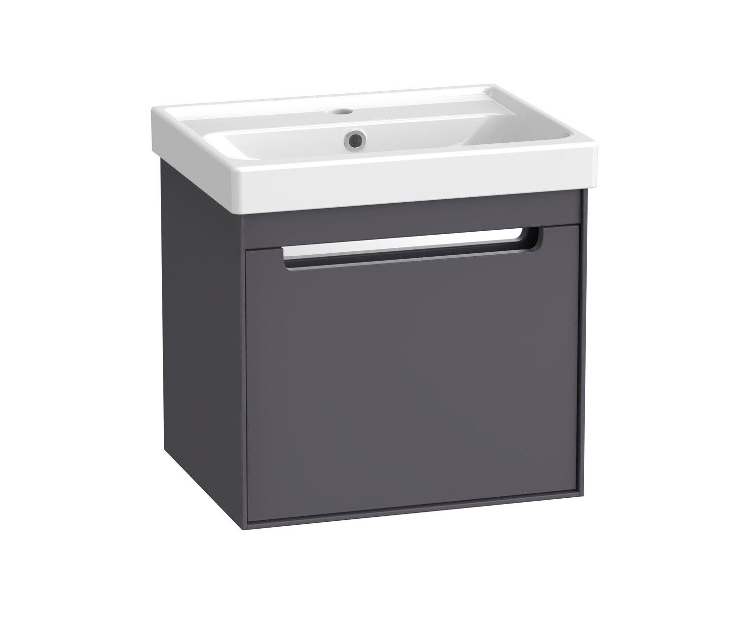 Tavistock Acumen 500mm Wall Mounted Vanity Unit & Basin – Matt Storm Grey
