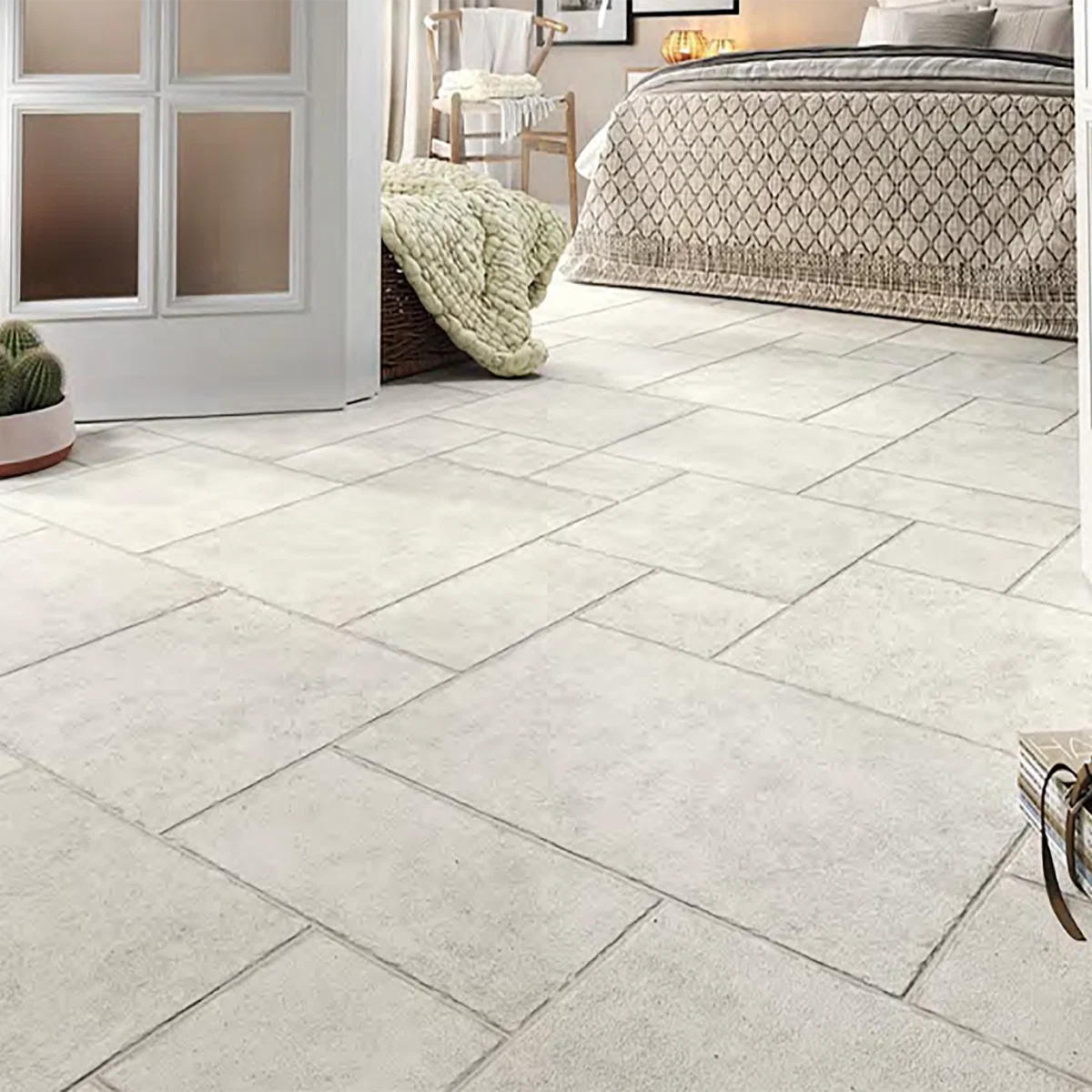 Modular Borgogna White Tile (Mixed Sizes)