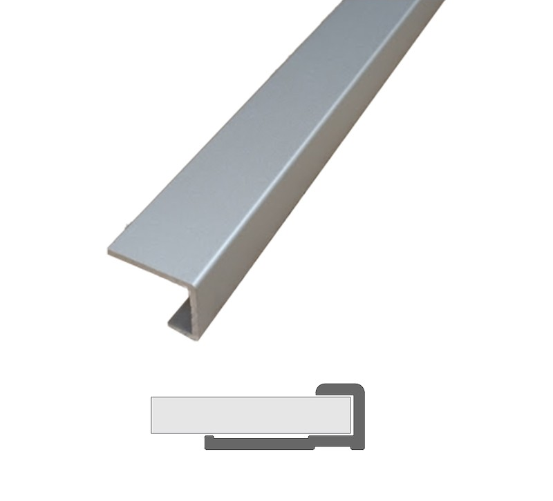 Abacus M1 Series Edge Profile 10mm Satin Aluminium