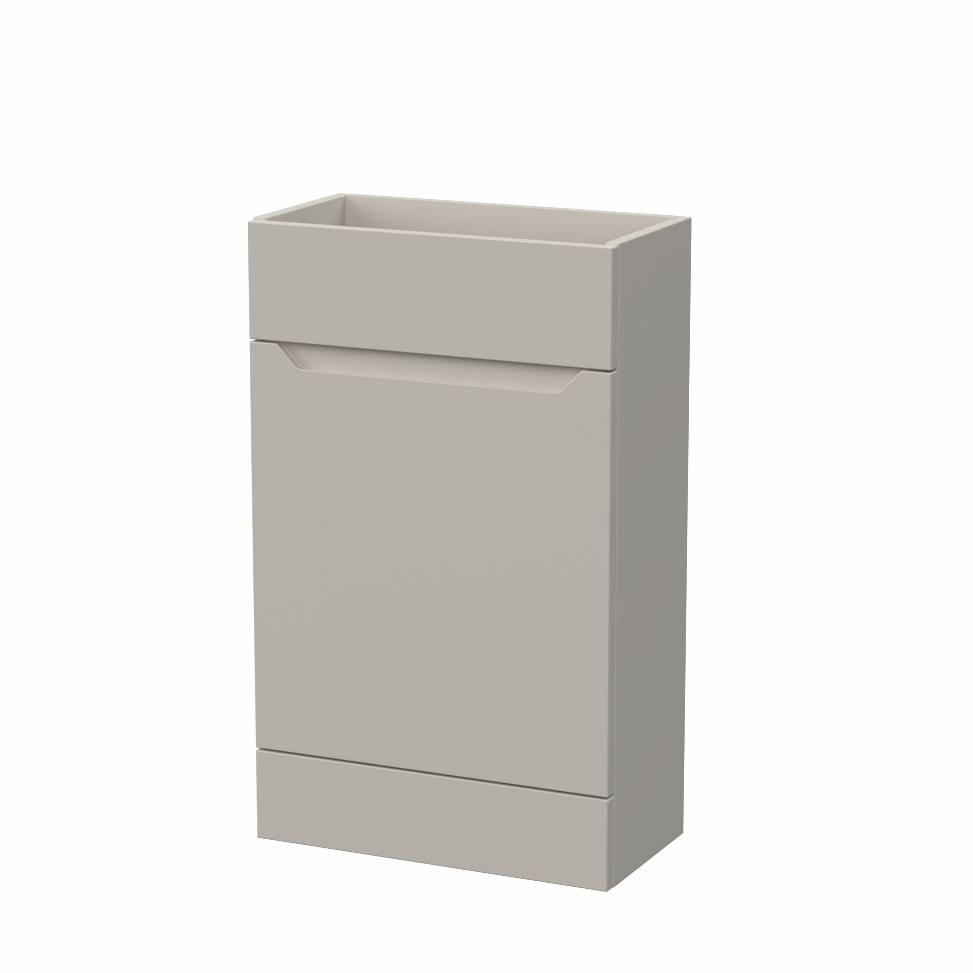 Nuie Lux Loave 500mm Slim Floorstanding WC Unit – Pebble Grey