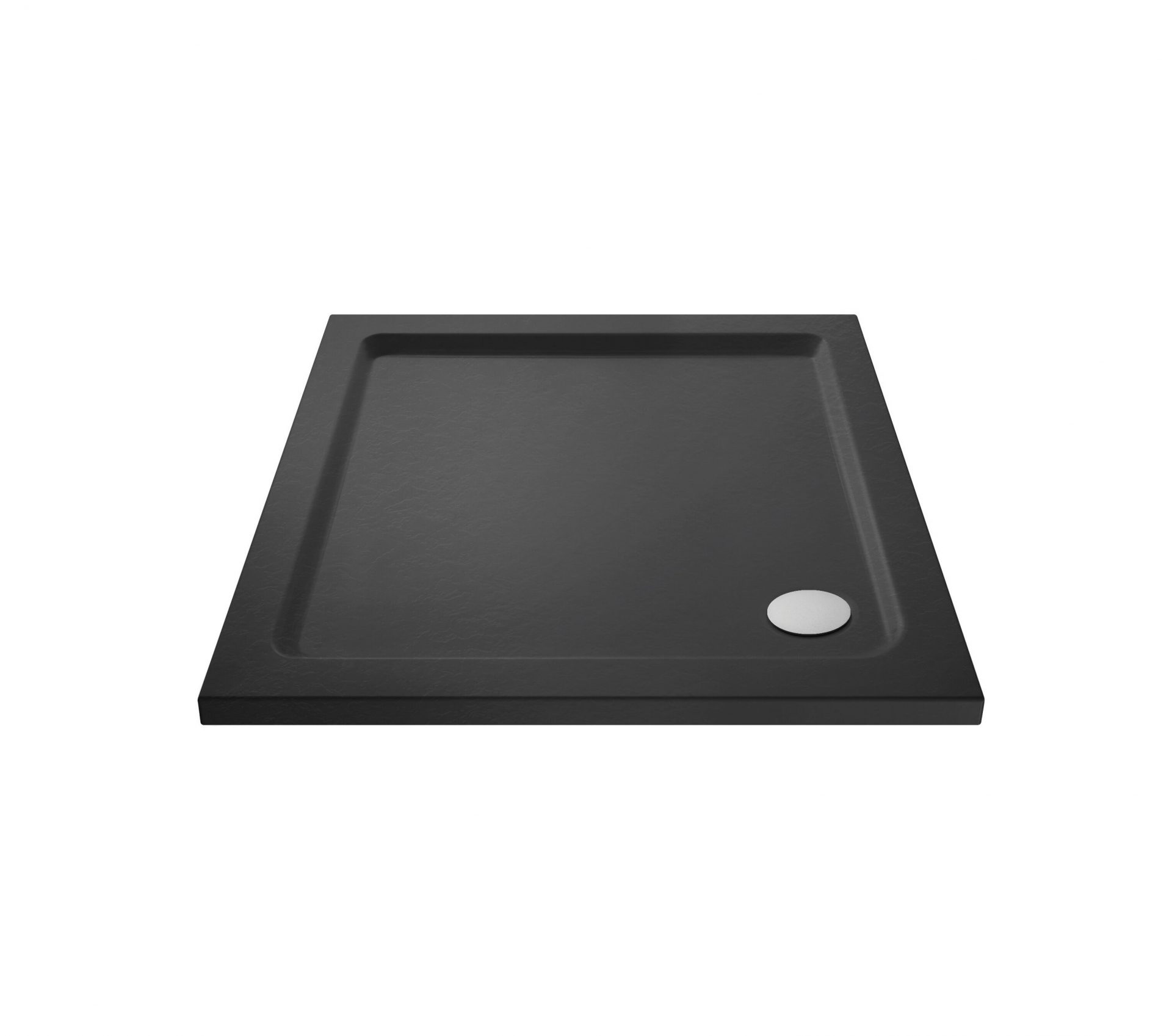 Nuie 40mm Slimline Square Shower Tray – Slate Grey