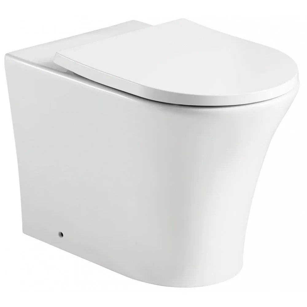 Qualitex Rimini Rimless Back-to-Wall Pan & Soft Close Seat