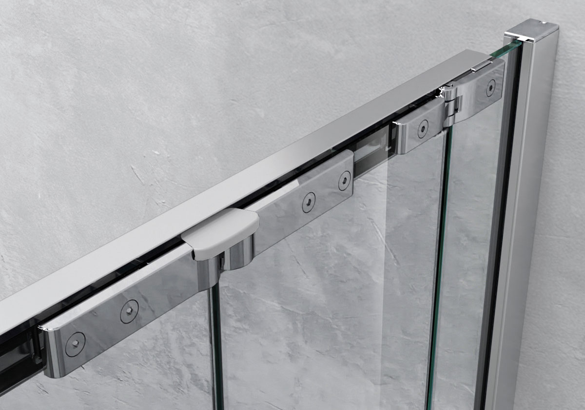 Kudos Pinnacle8 Centre Folding Doors Shower Enclosure – Chrome