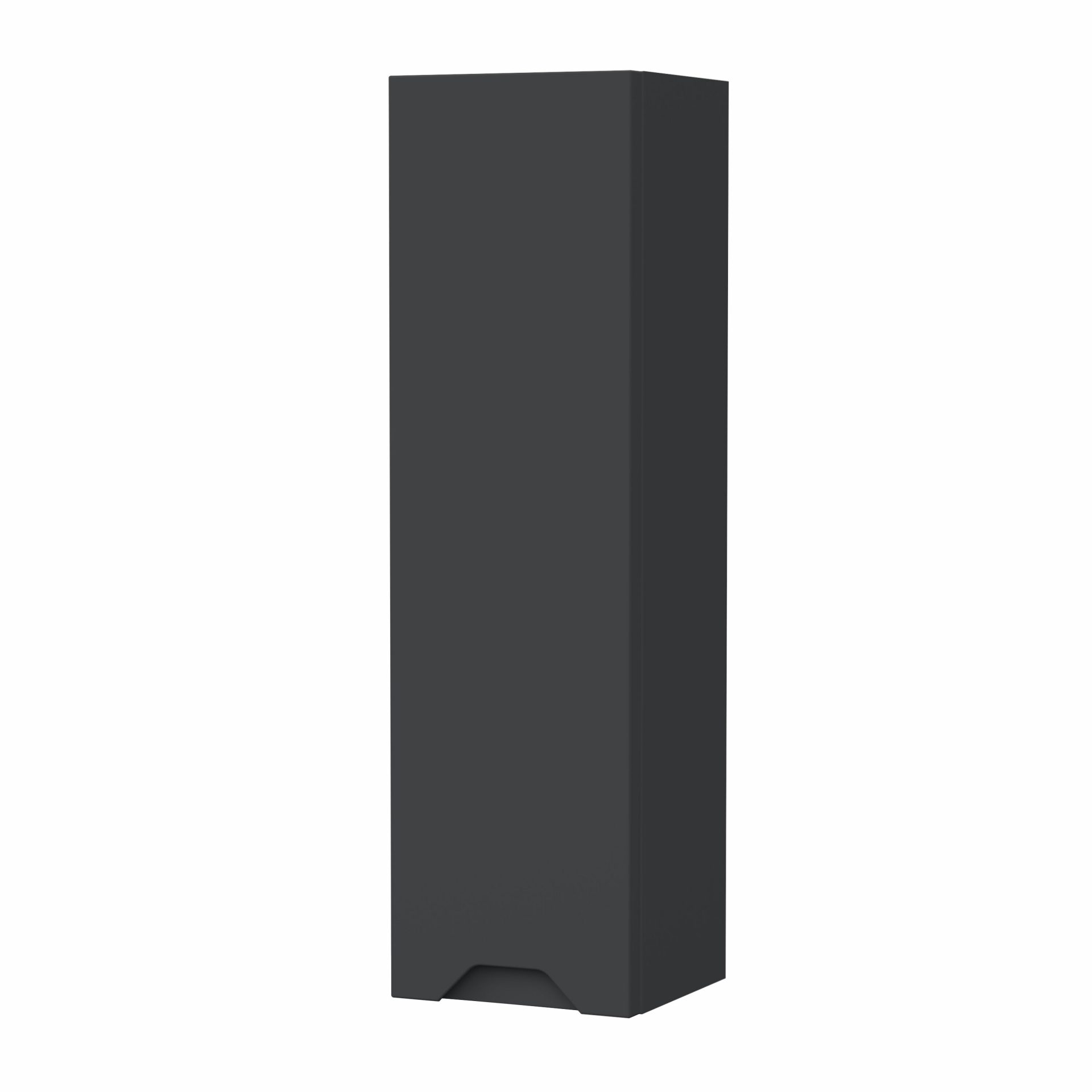 Nuie Lux Loave 200mm 1 Door Wall Hung Cabinet – Soft Black