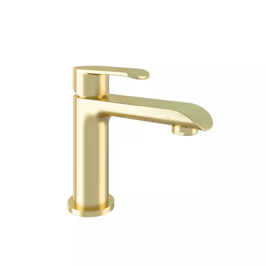 Eastbrook Lyneham Mini Basin Mono Tap with Waste – Brushed Brass