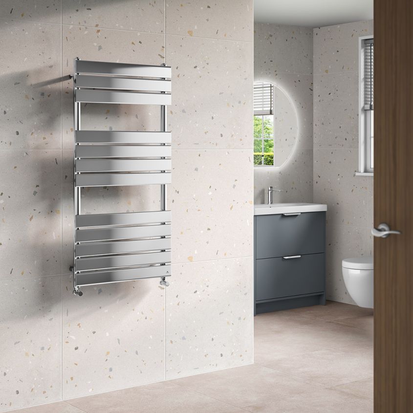 MyLife Kallan Heated Towel Rail 1200x600mm – Chrome