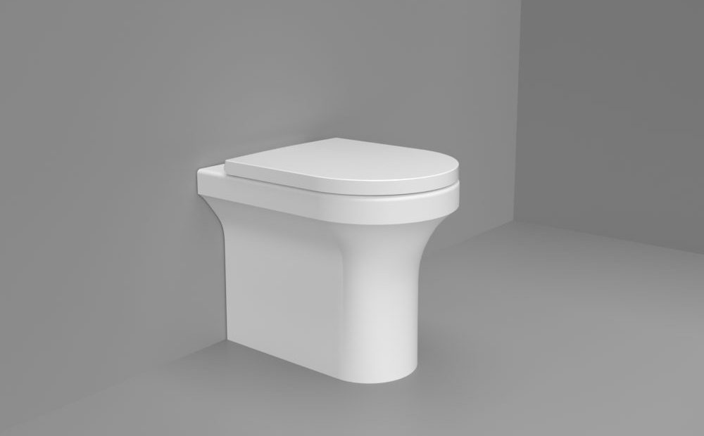 Aqua Elettra Rimless Back To Wall Pan & Soft Close Seat