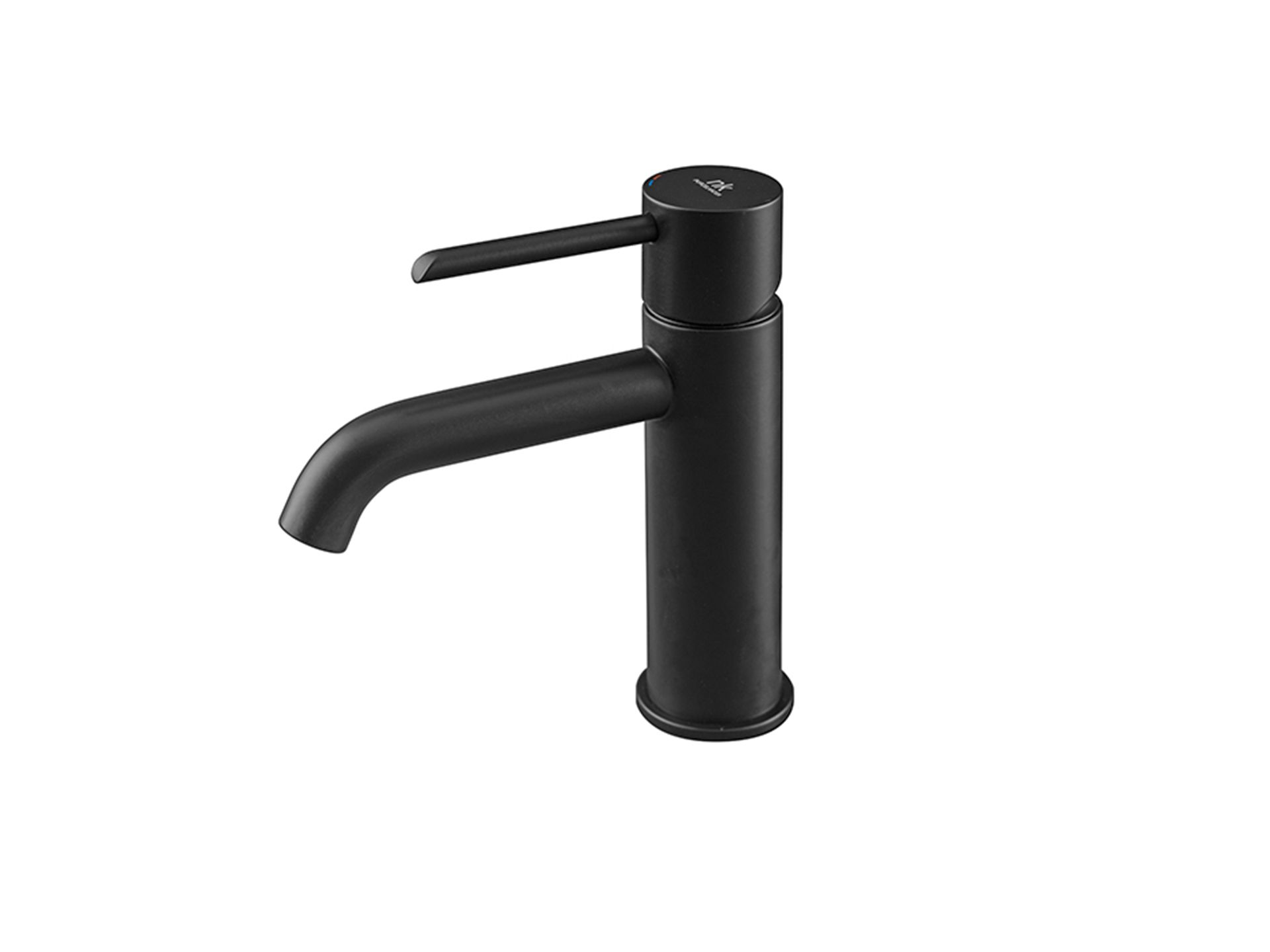Porcelanosa Noken Round Single Lever Basin Mixer – Black