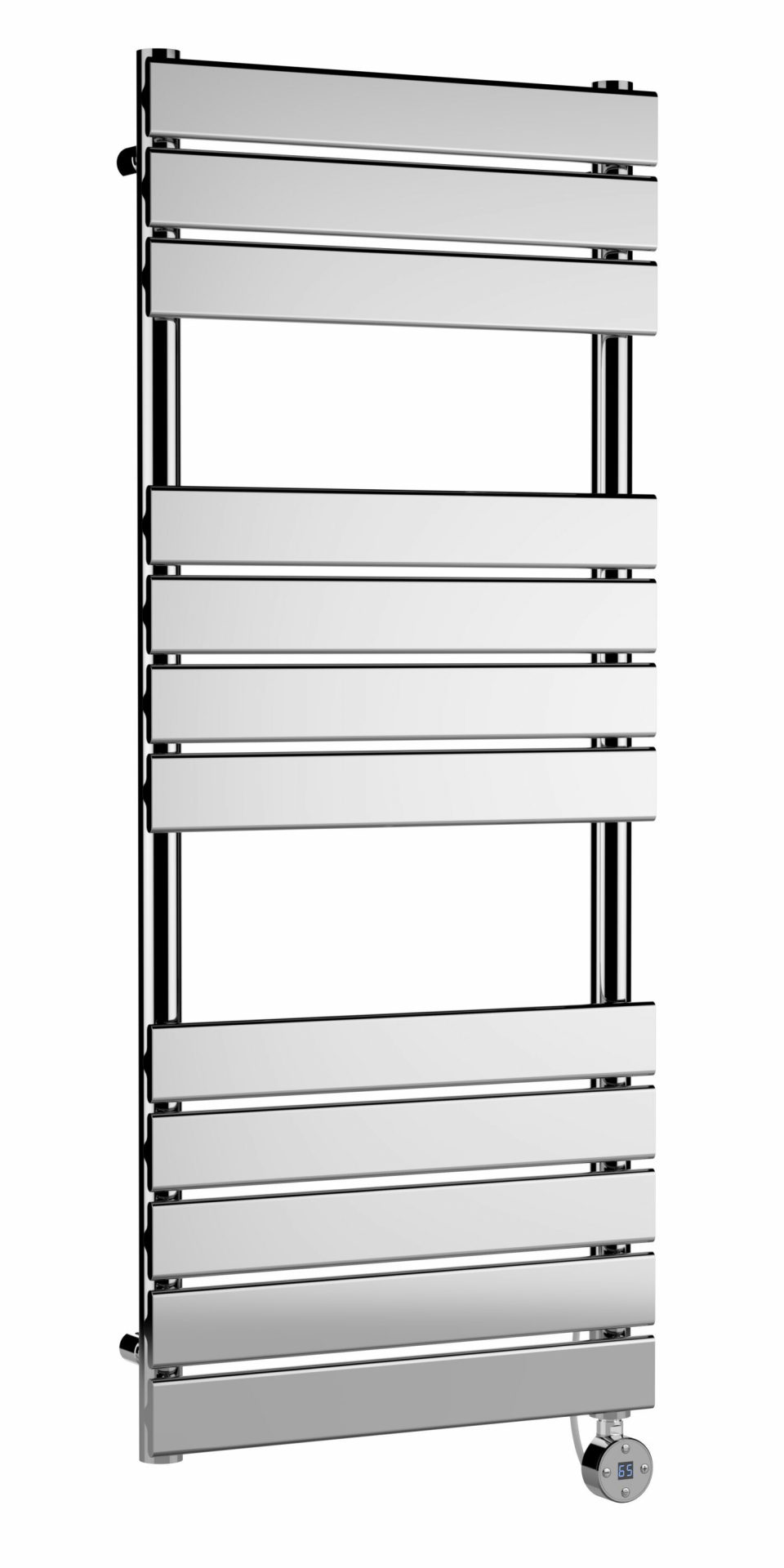 Nuie Vertical Electric Heated Towel Rail – Chrome – H1213 x W500mm