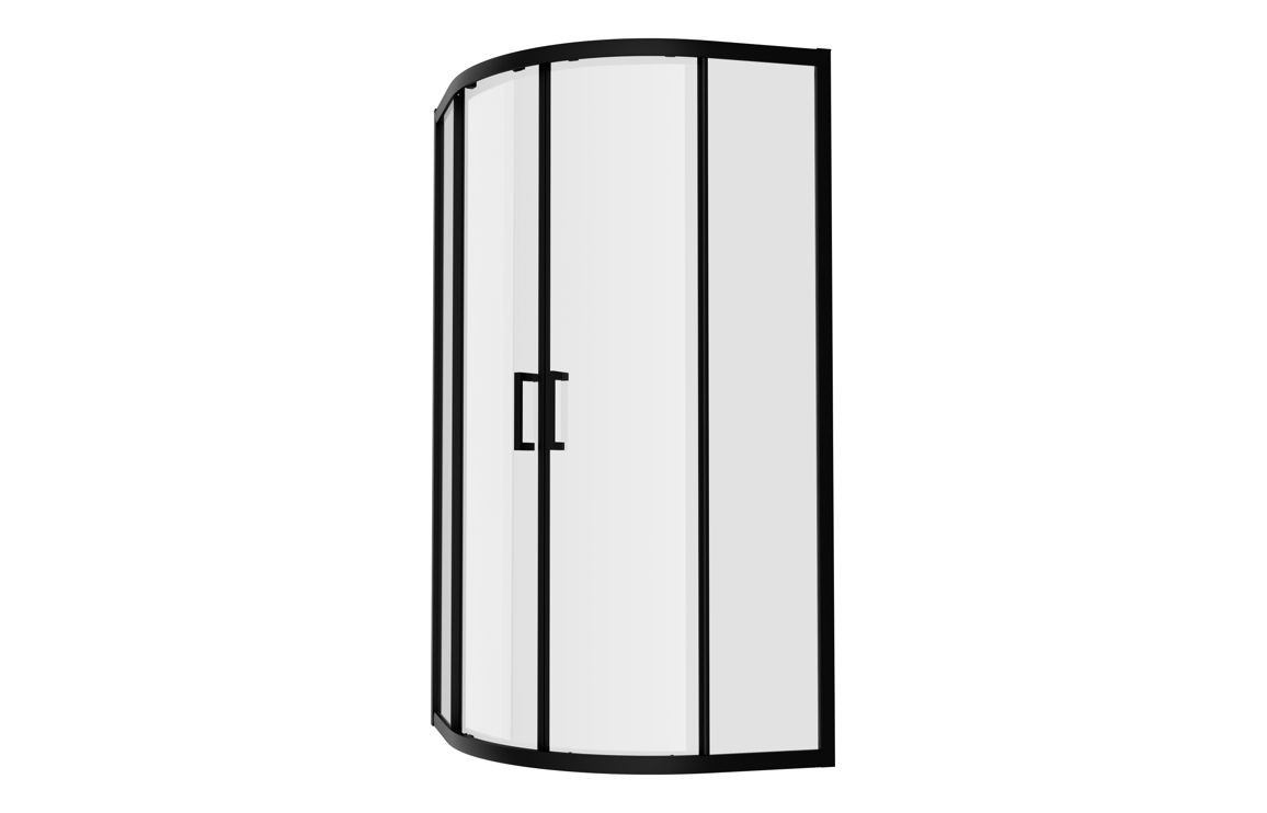 MyBathrooms Optimum Original 2 Door Quadrant Shower Enclosure – Black