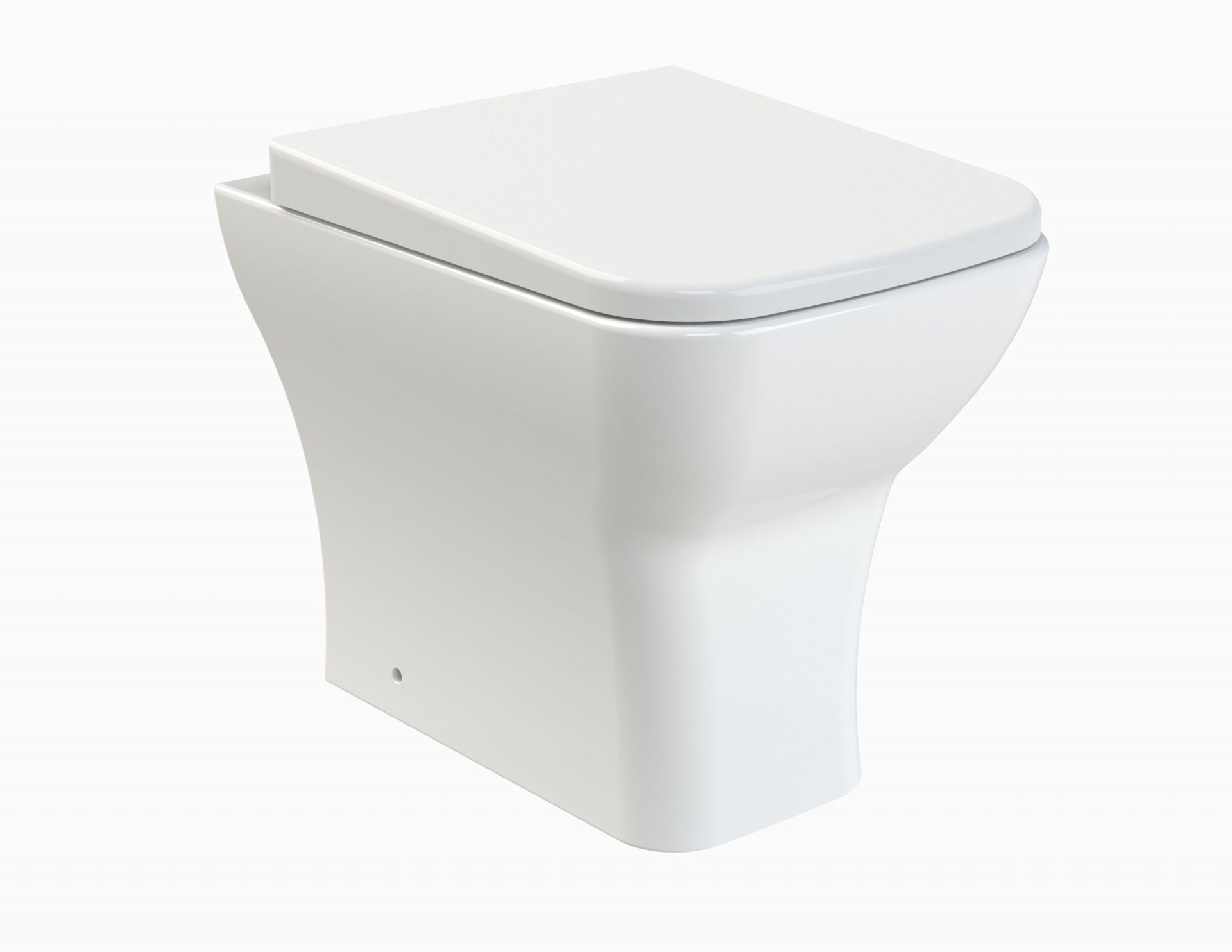 Nuie Lux Square Rimless Back to Wall Pan & Soft Close Seat