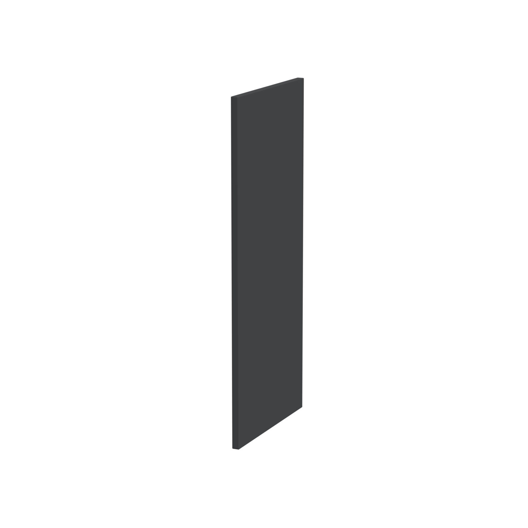 Nuie Lux Krest 835x370mm Infill/Decor End Panel – Soft Black
