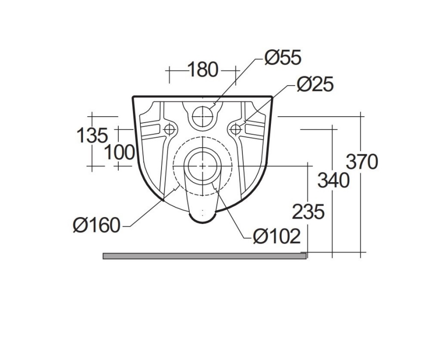 Rak-Des Rimless Wall Hung Pan & Seat