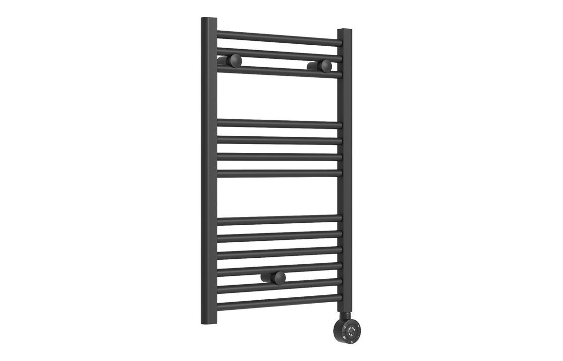 MyBathrooms Aurex Electric Straight Ladder Radiator – Matt Black