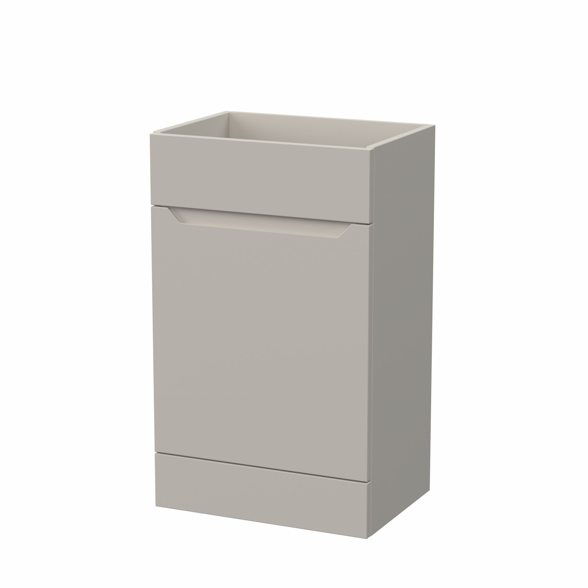 Nuie Lux Loave 500mm Standard Floorstanding WC Unit – Pebble Grey