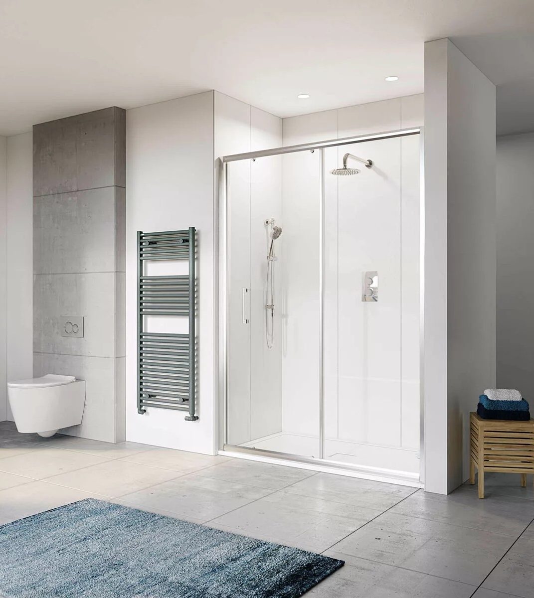 Tissino Rivelo Sliding Shower Doors – Chrome