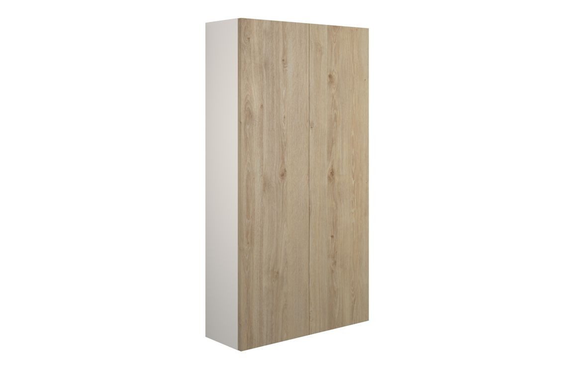 MyBathrooms Bassano 600mm Slim 2 Door Storage Unit – Havana Oak