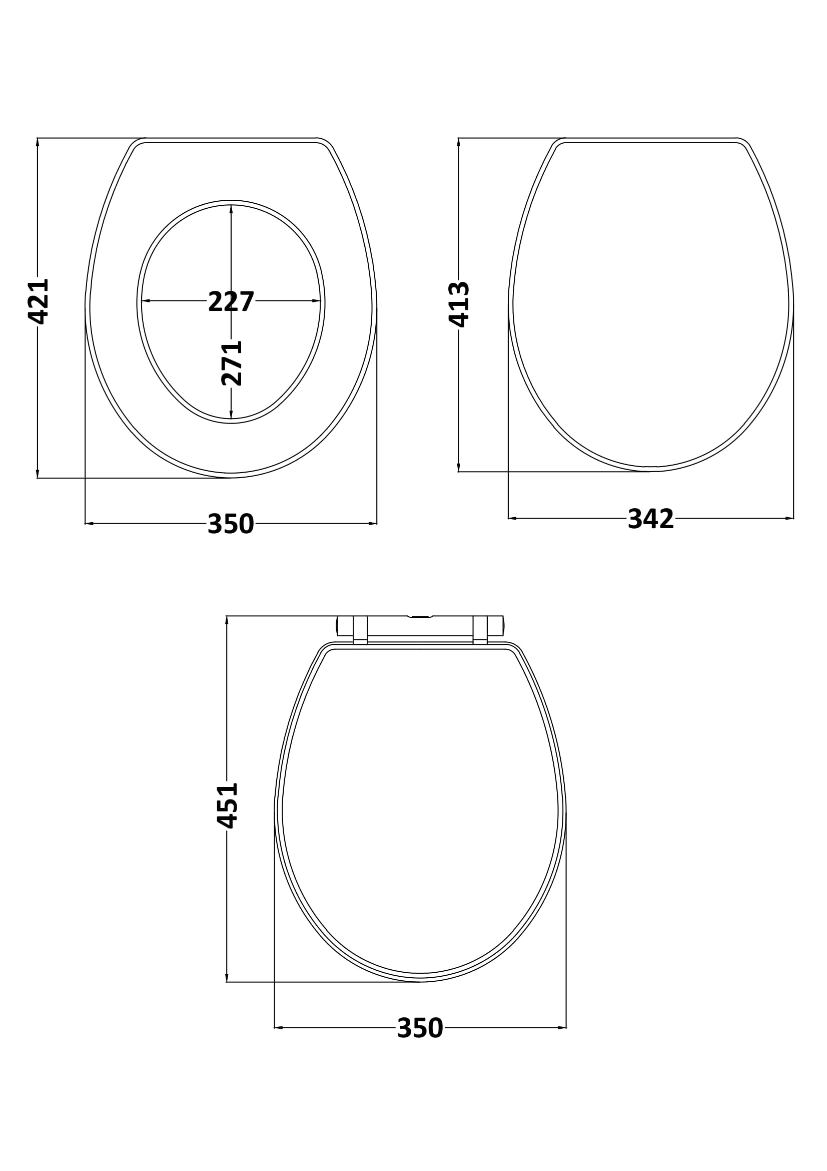 Old London Richmond Comfort Height High Level Toilet with Cistern & Flush Pipe