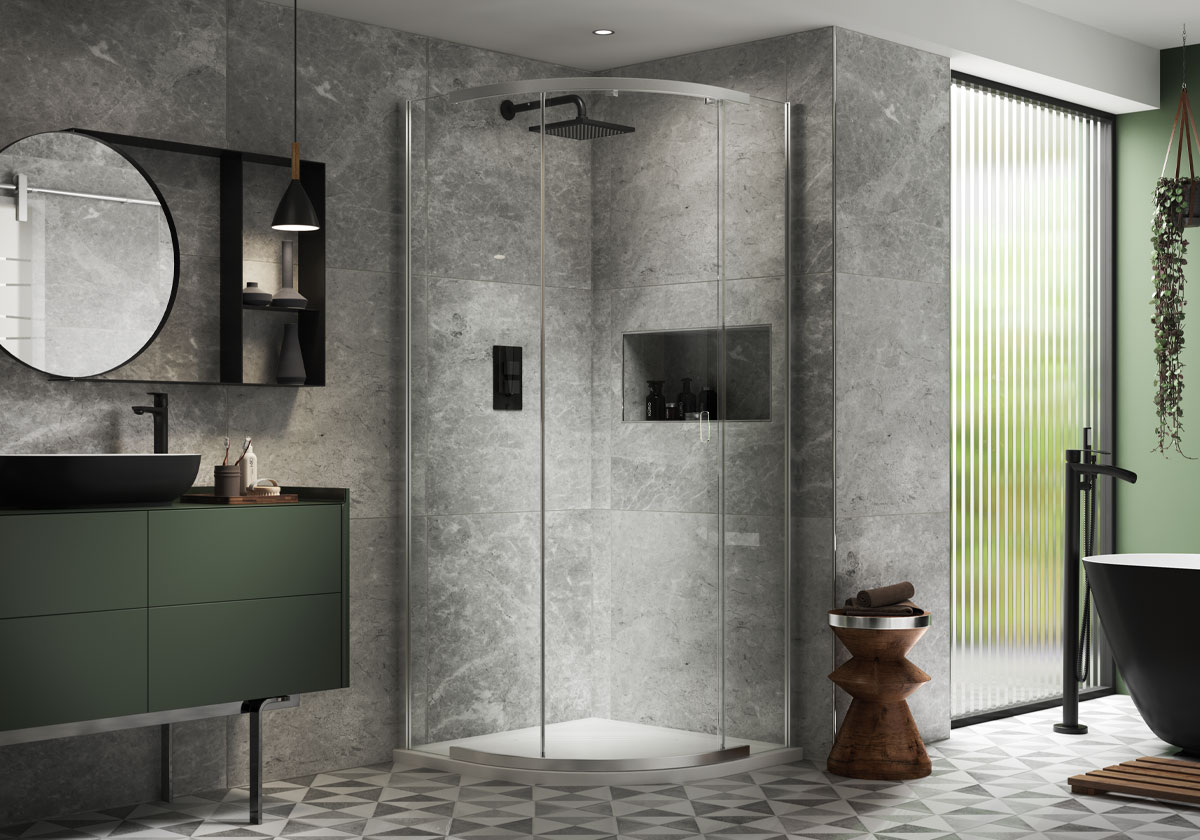 Kudos Pinnacle8 Quadrant Shower Enclosure – Chrome