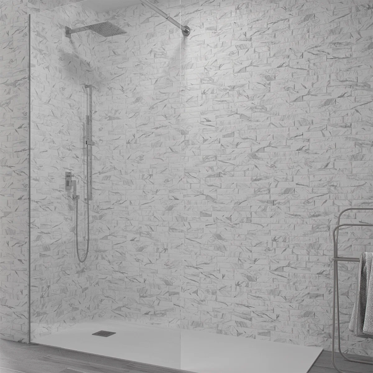 Marble Ordino Carrara Tile 8×44.25