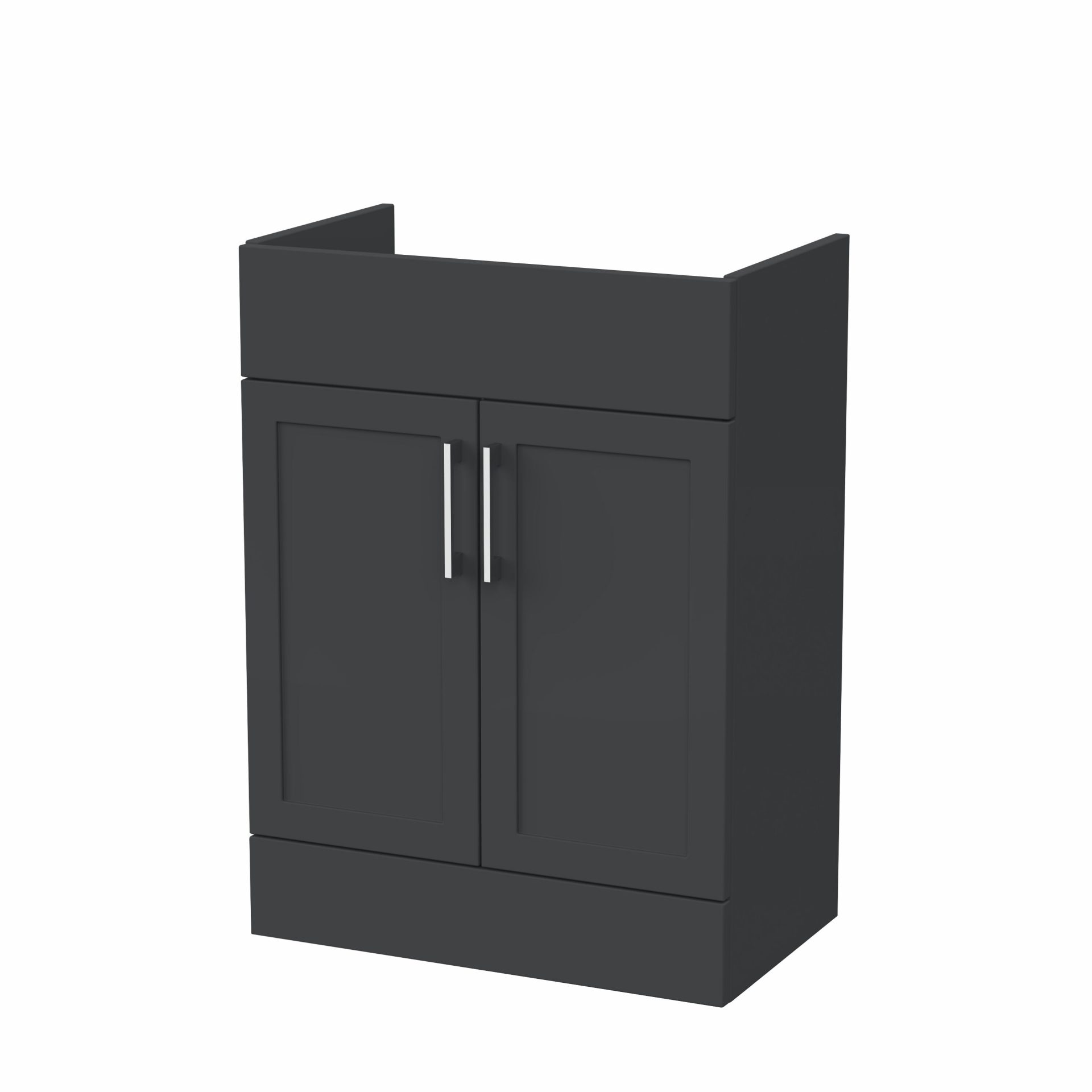 Nuie Lux Fable 600mm 2 Door Standard Floorstanding Unit – Soft Black