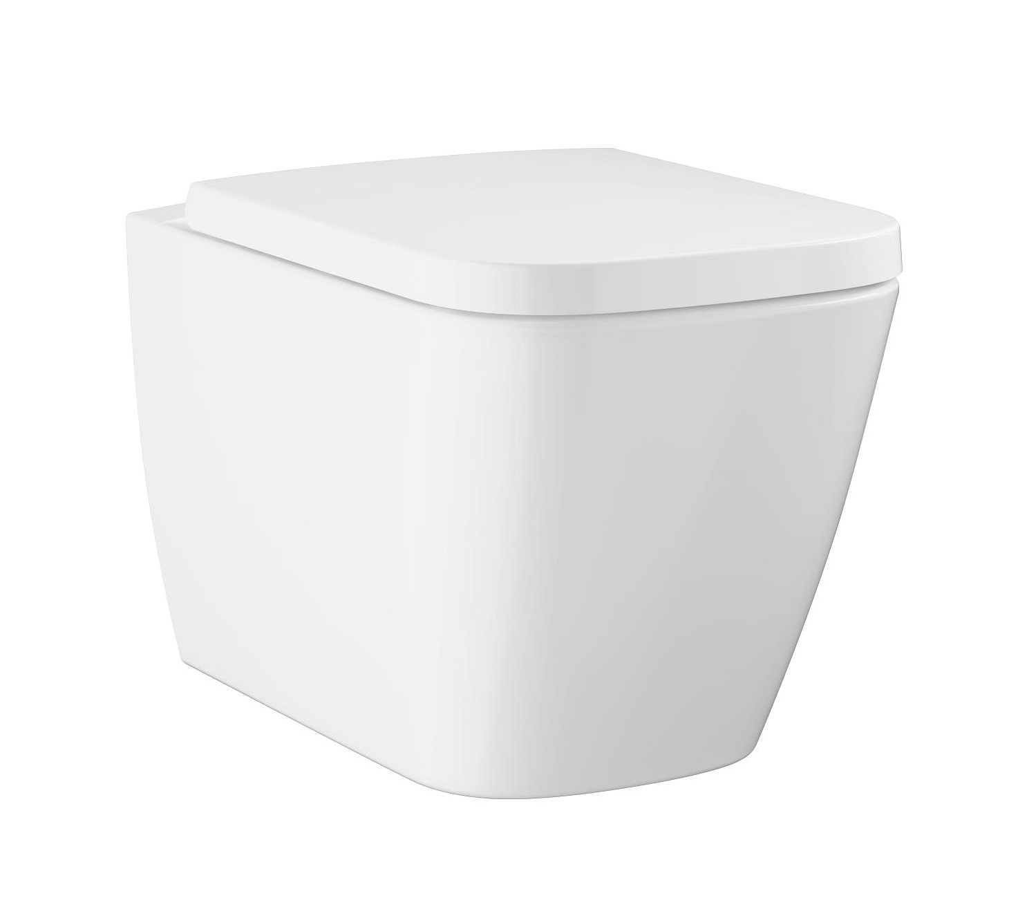 Grohe BauEdge Ceramic Rimless Wall Hung Pan & Soft Close Seat