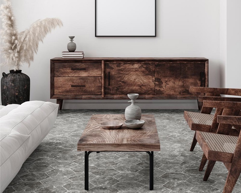 Marmi Hex Grigio Matt 150x173mm