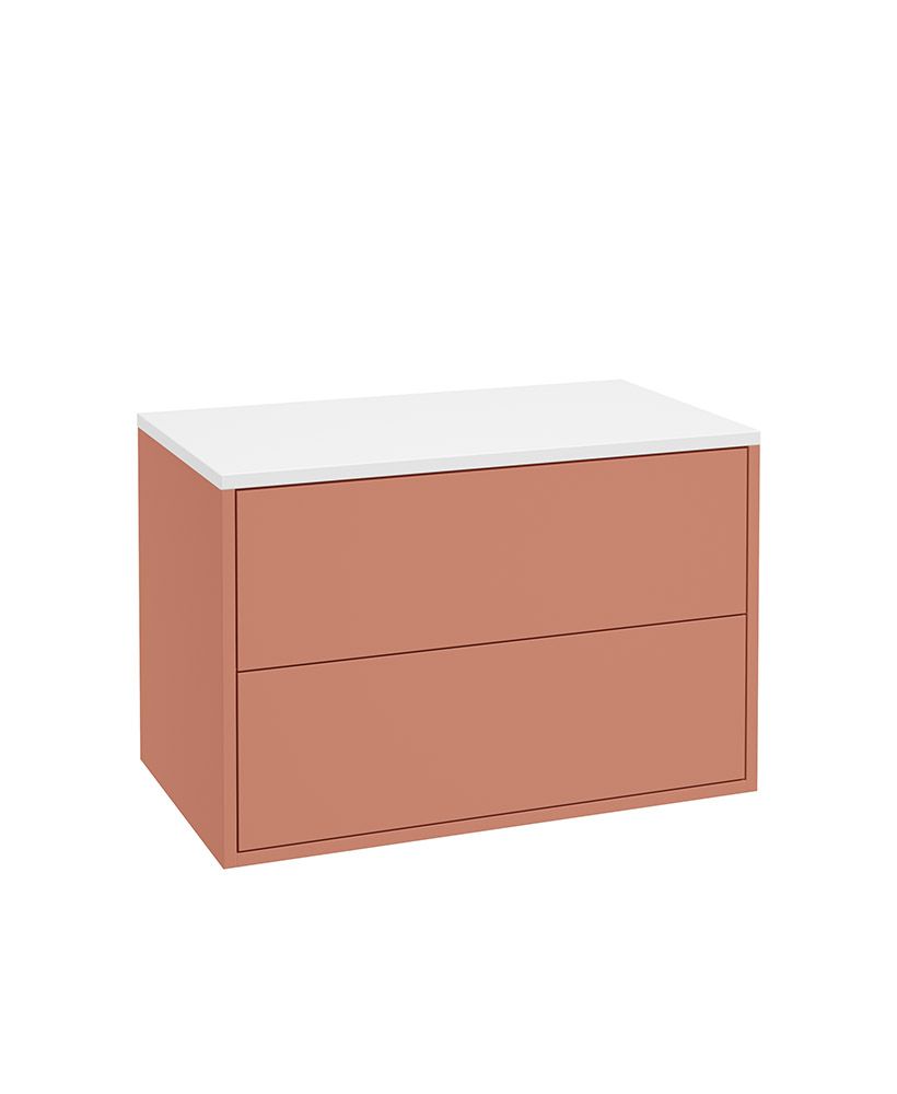 Sonas Living Pulse 800mm LED 2 Drawer Wall Hung Countertop Vanity Unit – Metro Blaze