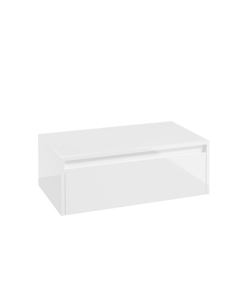 Sonas Living Apex 800mm LED 1 Drawer Floating Vanity Unit – Gloss White