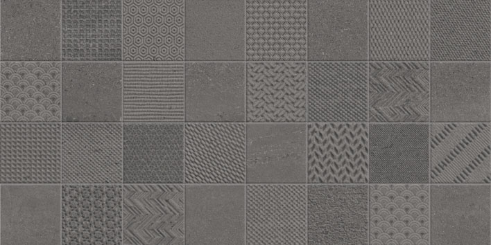 Stoneage Graphite Decor Matt 600x300mm