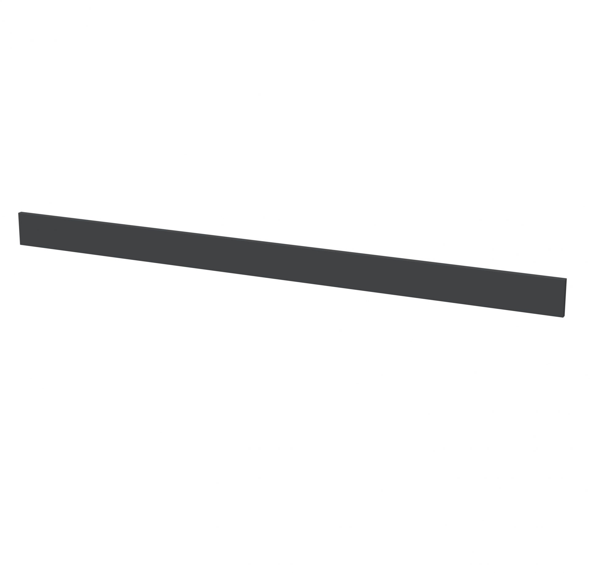 Nuie Lux Krest 2000mm Continuous Plinth – Soft Black