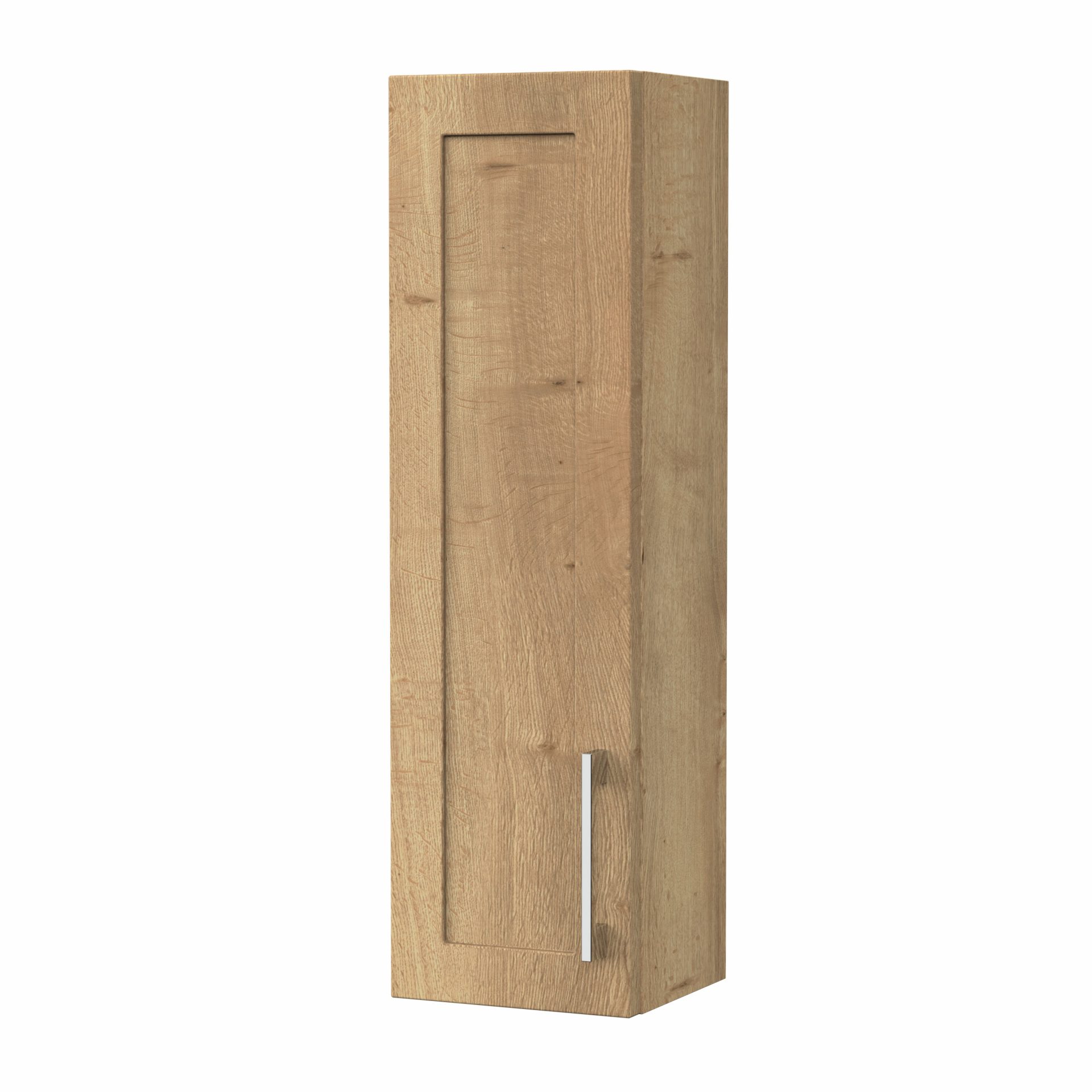 Nuie Lux Fable 200mm 1 Door Wall Hung Cabinet – Autumn Oak