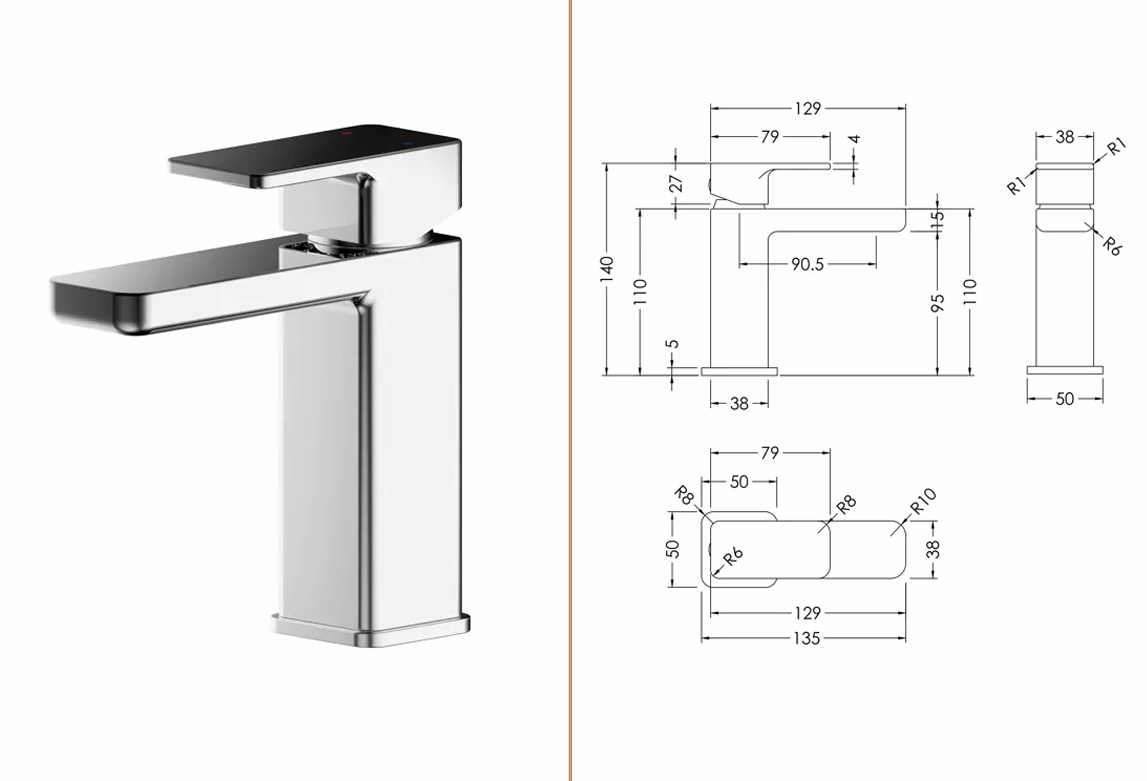 400mm Gloss White Floor Standing Cloakroom Suite