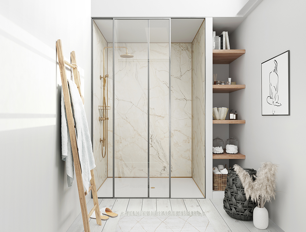 Showerwall Majestic Collection Wall Panel – Shell Marble