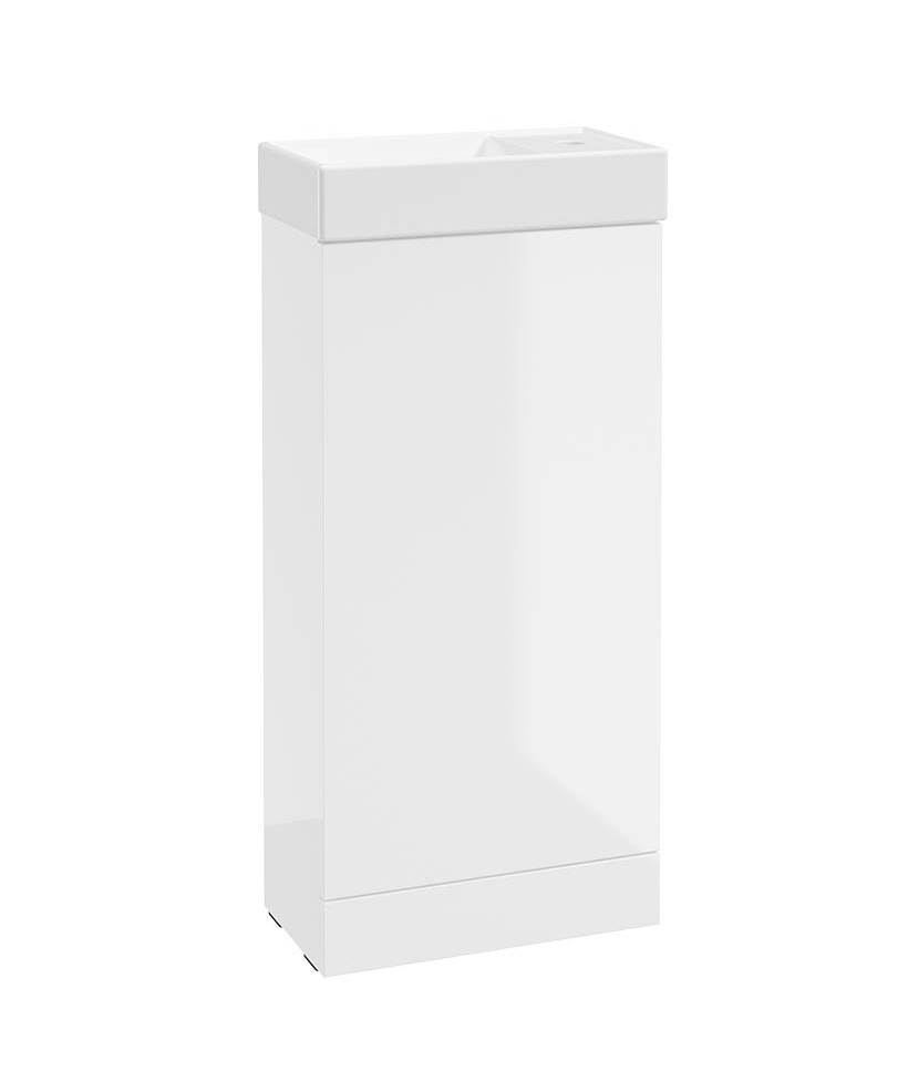 Sonas Select Strata Cloakroom Vanity Unit & Basin – Gloss White