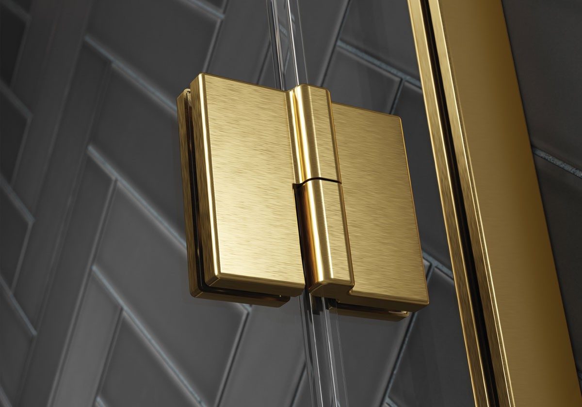 Kudos Pinnacle8 Level Access Hinged Quadrant Door Shower Enclosure – Matt Black