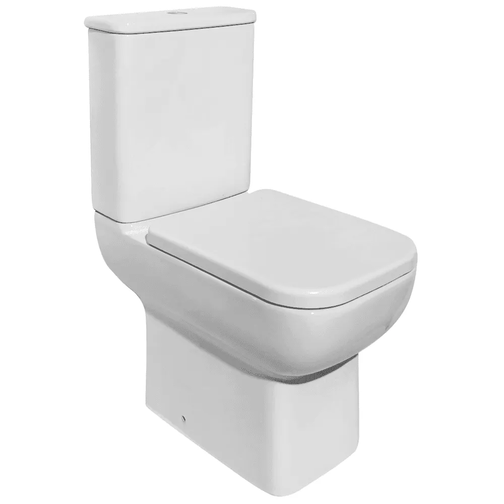 Qualitex Aveiro Rimless Open Sided WC & Soft Close Seat