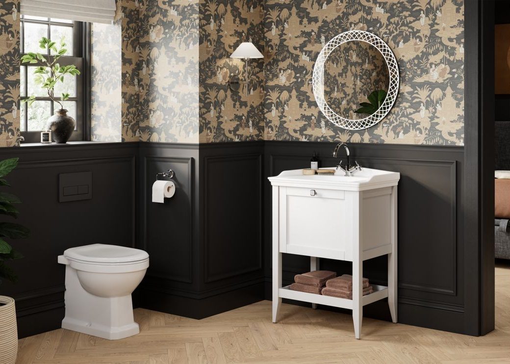 MyBathrooms Fonte 650mm 1 Drawer Floor Standing Unit & Basin – Matt White