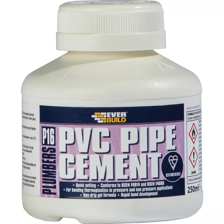 Everbuild P16 PVC Pipe Cement – 250ml