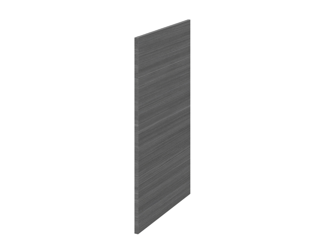 Hudson Reed Fusion Decorative End Panel – Anthracite Woodgrain