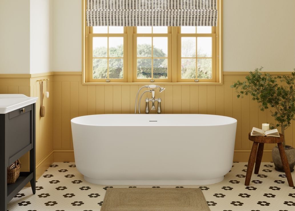 MyBathrooms Verona Acrylic Freestanding 1685x804mm 0TH Bath – Matt White